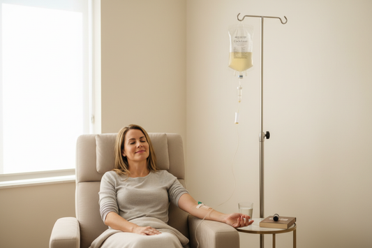 Coctel Myers a un paciente real con paredes cremas